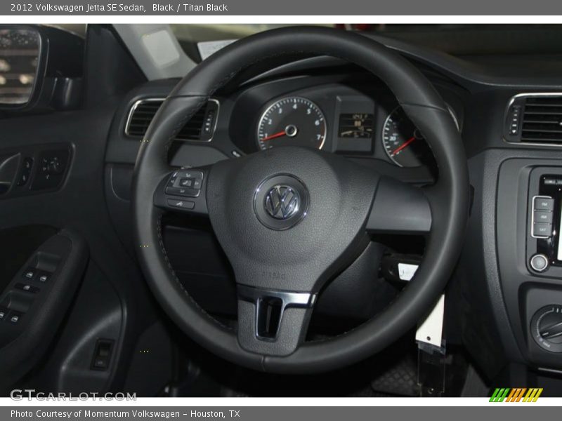 Black / Titan Black 2012 Volkswagen Jetta SE Sedan
