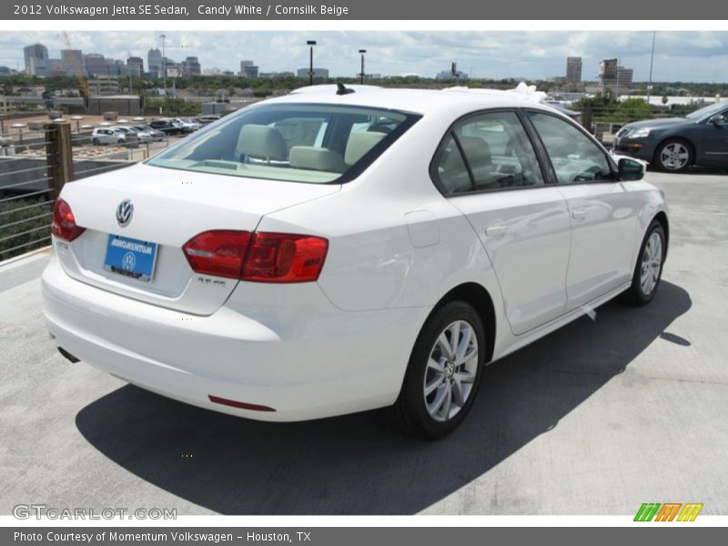 Candy White / Cornsilk Beige 2012 Volkswagen Jetta SE Sedan