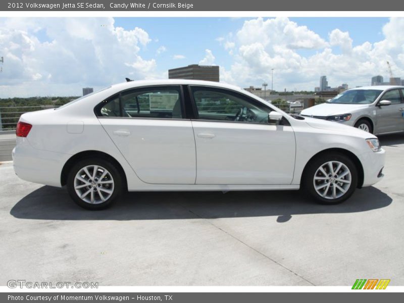 Candy White / Cornsilk Beige 2012 Volkswagen Jetta SE Sedan