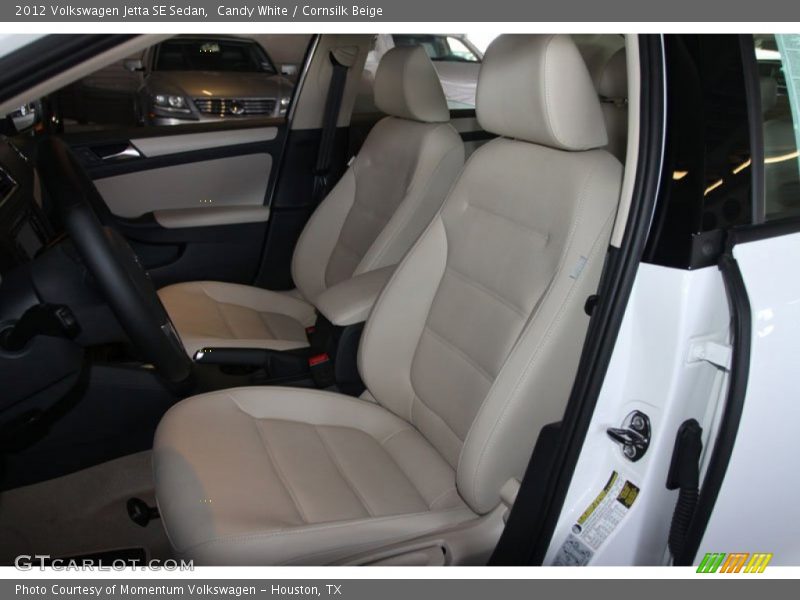 Candy White / Cornsilk Beige 2012 Volkswagen Jetta SE Sedan