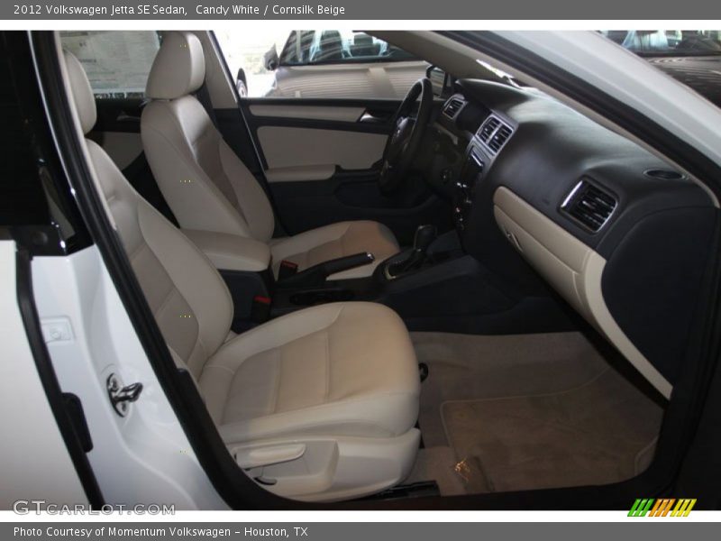Candy White / Cornsilk Beige 2012 Volkswagen Jetta SE Sedan