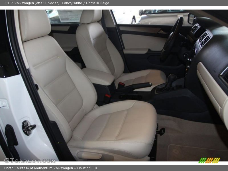Candy White / Cornsilk Beige 2012 Volkswagen Jetta SE Sedan