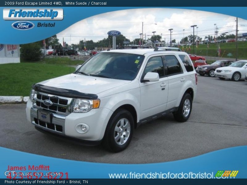 White Suede / Charcoal 2009 Ford Escape Limited 4WD