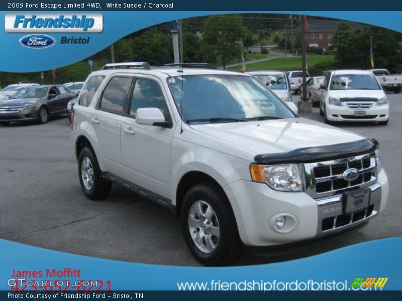 White Suede / Charcoal 2009 Ford Escape Limited 4WD