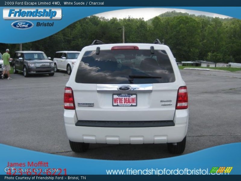 White Suede / Charcoal 2009 Ford Escape Limited 4WD