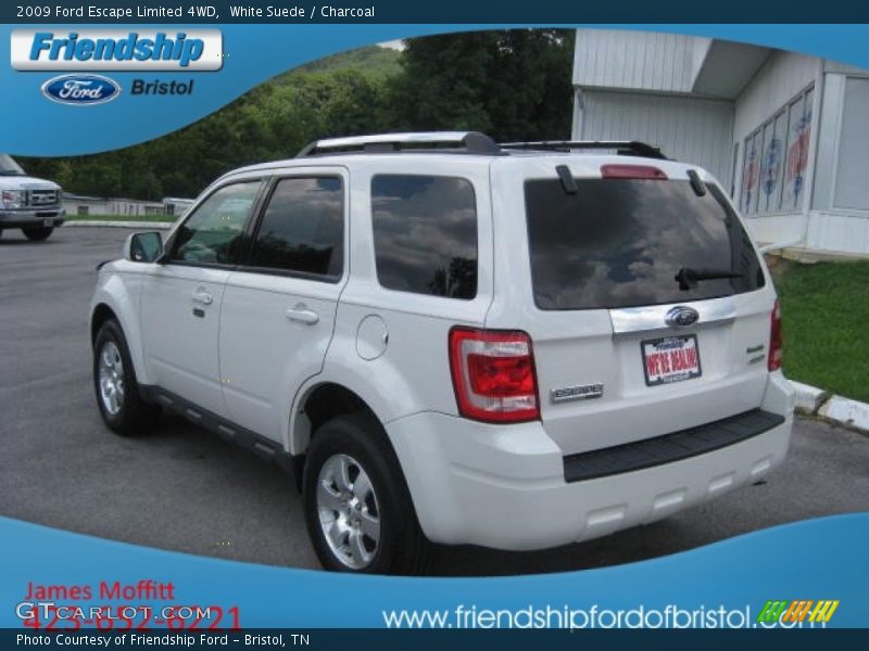 White Suede / Charcoal 2009 Ford Escape Limited 4WD