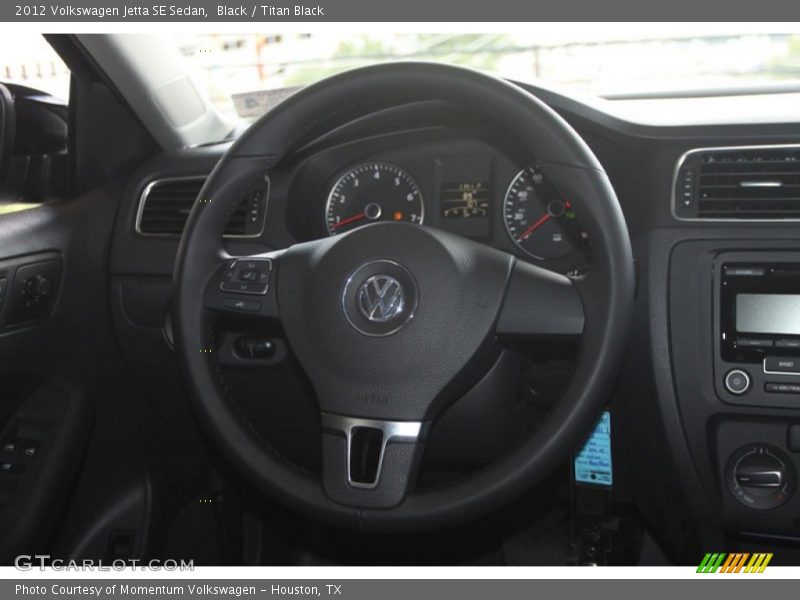 Black / Titan Black 2012 Volkswagen Jetta SE Sedan