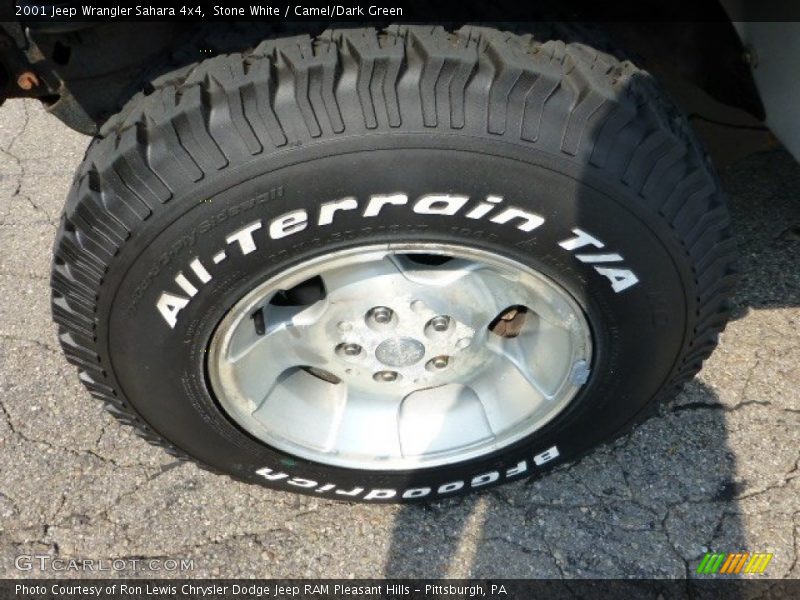 Stone White / Camel/Dark Green 2001 Jeep Wrangler Sahara 4x4