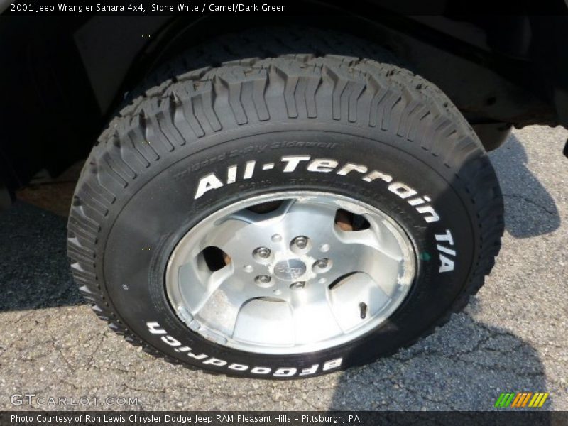 Stone White / Camel/Dark Green 2001 Jeep Wrangler Sahara 4x4