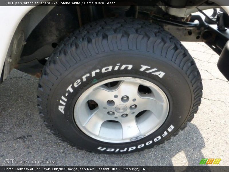 Stone White / Camel/Dark Green 2001 Jeep Wrangler Sahara 4x4