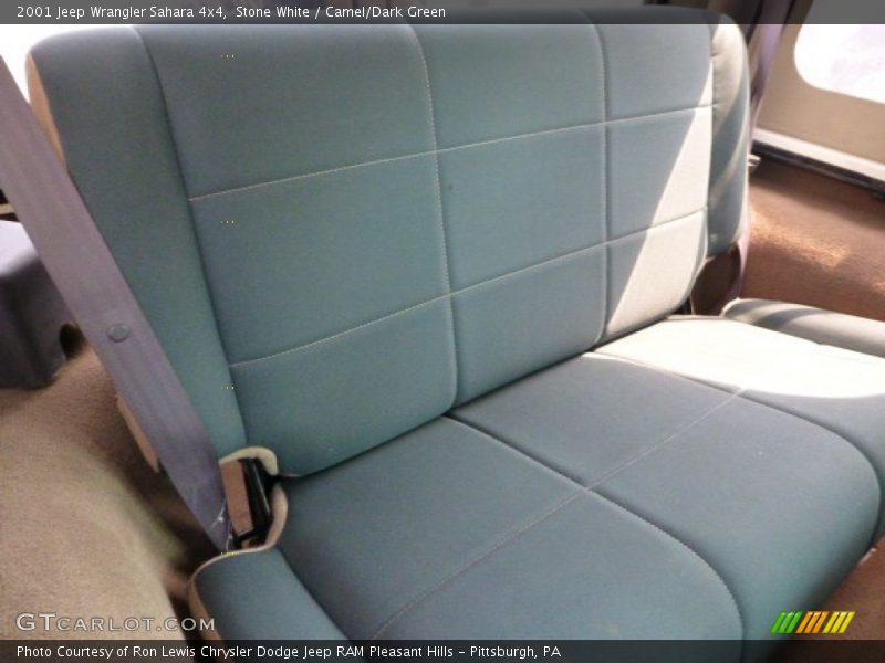 Stone White / Camel/Dark Green 2001 Jeep Wrangler Sahara 4x4
