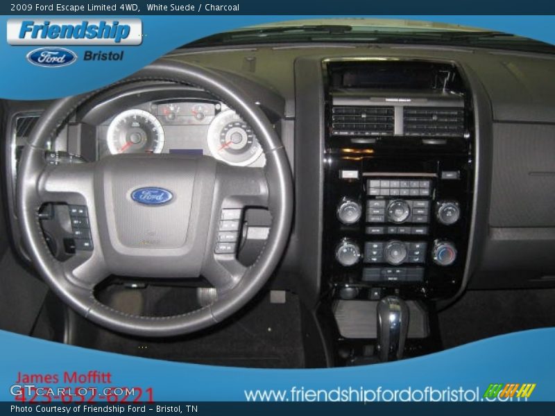 White Suede / Charcoal 2009 Ford Escape Limited 4WD