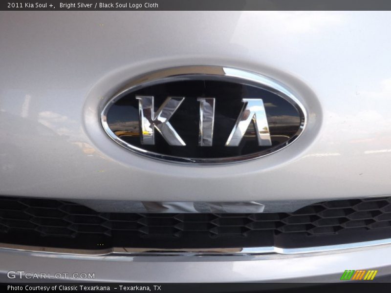 Bright Silver / Black Soul Logo Cloth 2011 Kia Soul +