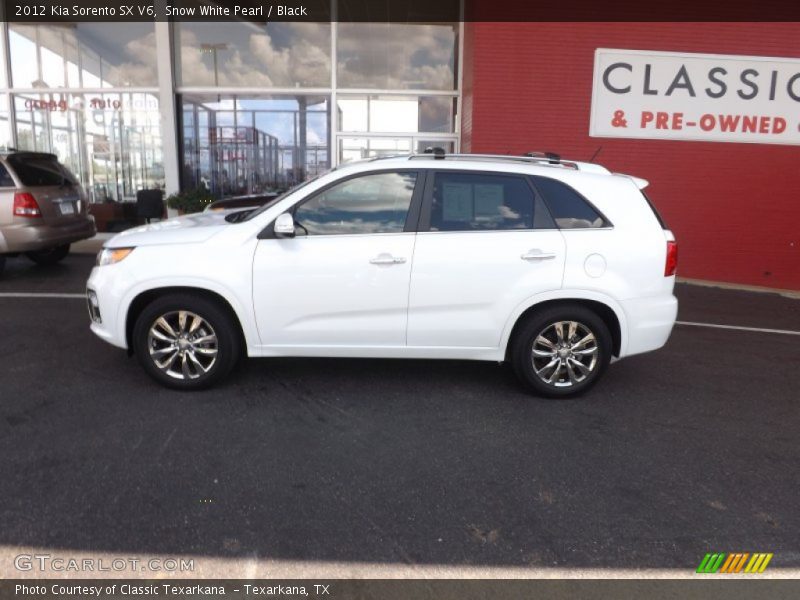 Snow White Pearl / Black 2012 Kia Sorento SX V6