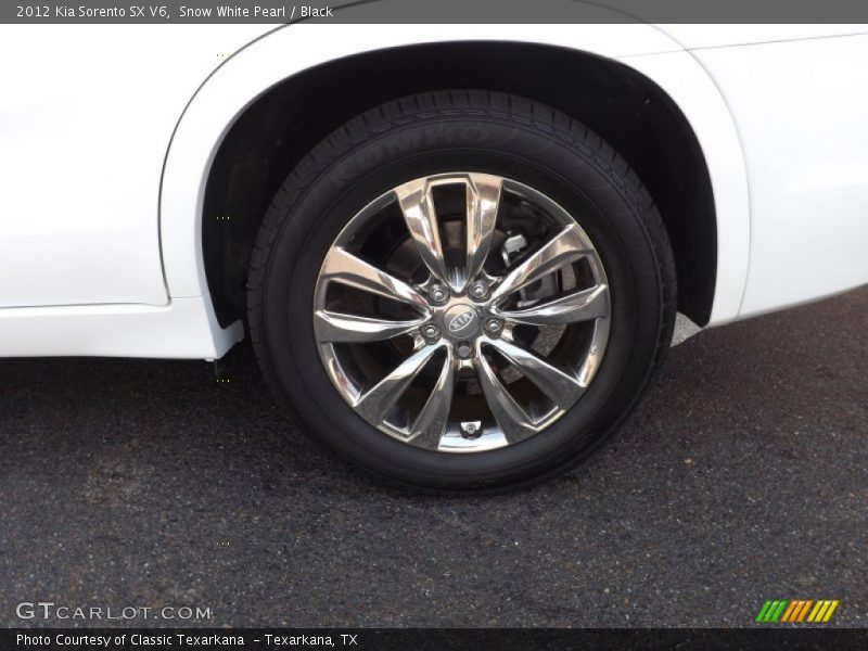 Snow White Pearl / Black 2012 Kia Sorento SX V6