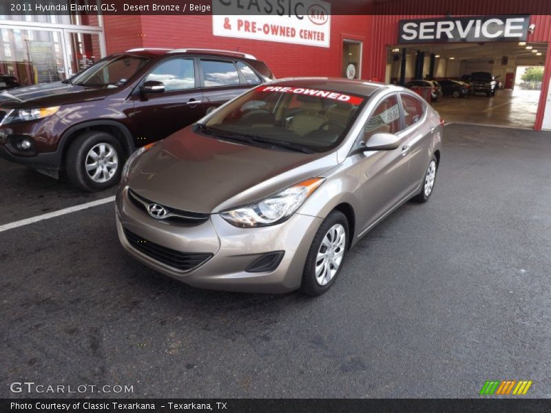 Desert Bronze / Beige 2011 Hyundai Elantra GLS