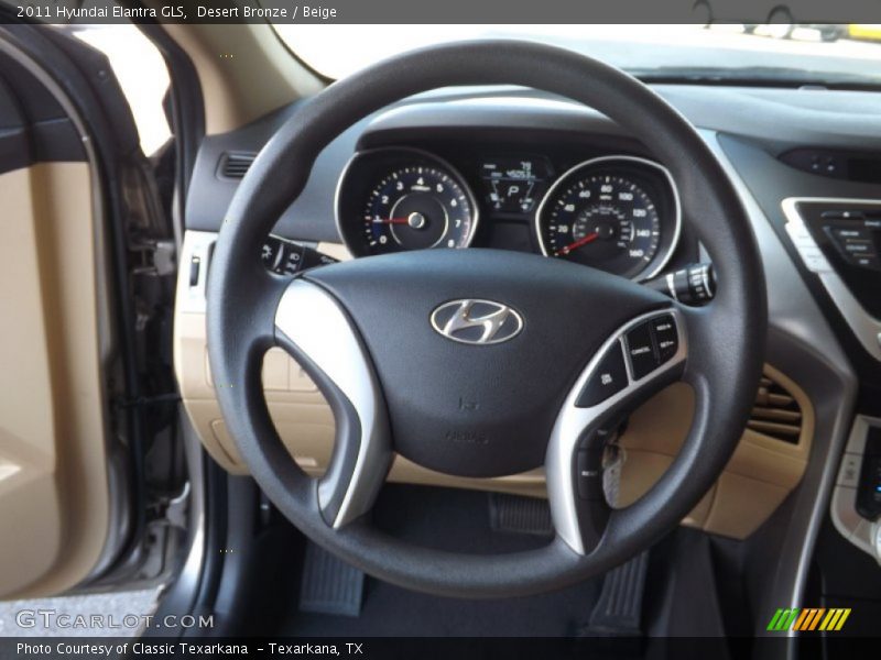 Desert Bronze / Beige 2011 Hyundai Elantra GLS