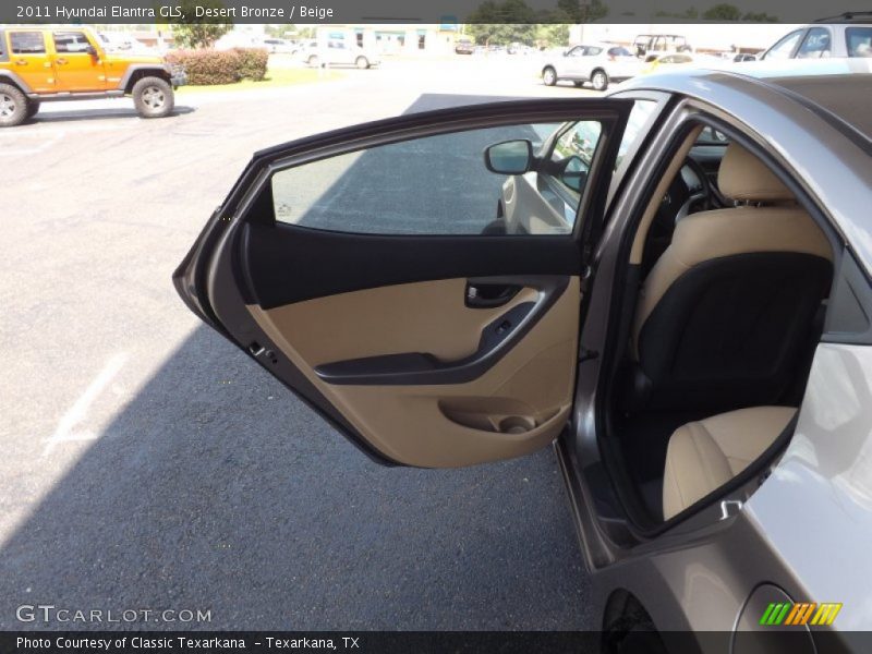 Desert Bronze / Beige 2011 Hyundai Elantra GLS