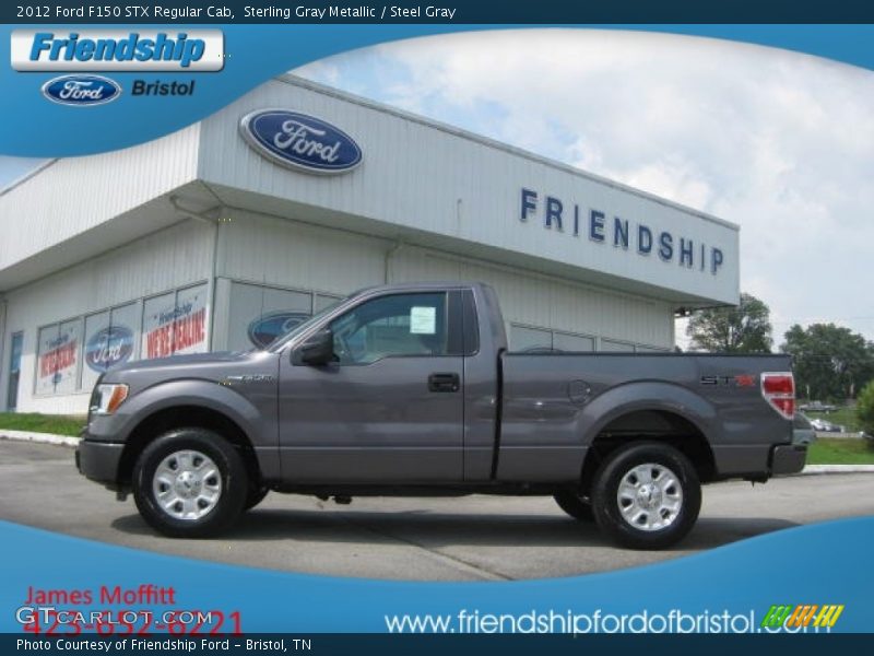 Sterling Gray Metallic / Steel Gray 2012 Ford F150 STX Regular Cab