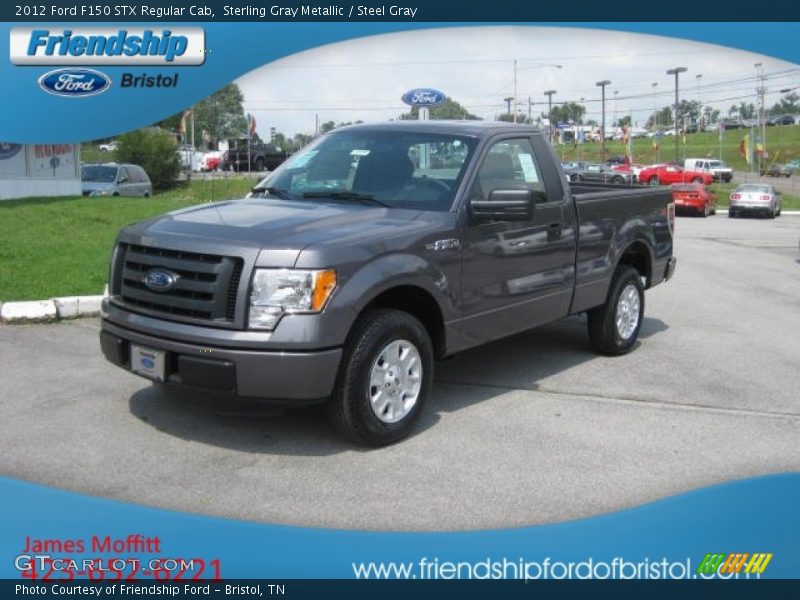 Sterling Gray Metallic / Steel Gray 2012 Ford F150 STX Regular Cab