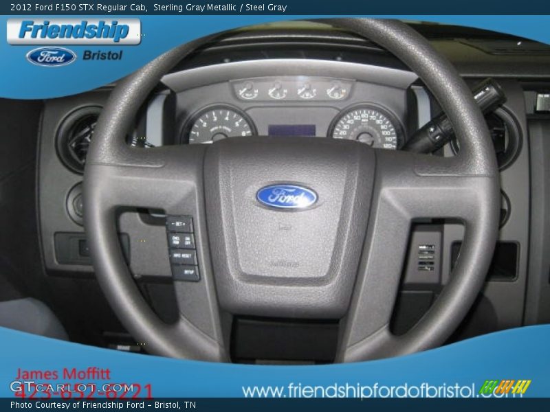 Sterling Gray Metallic / Steel Gray 2012 Ford F150 STX Regular Cab