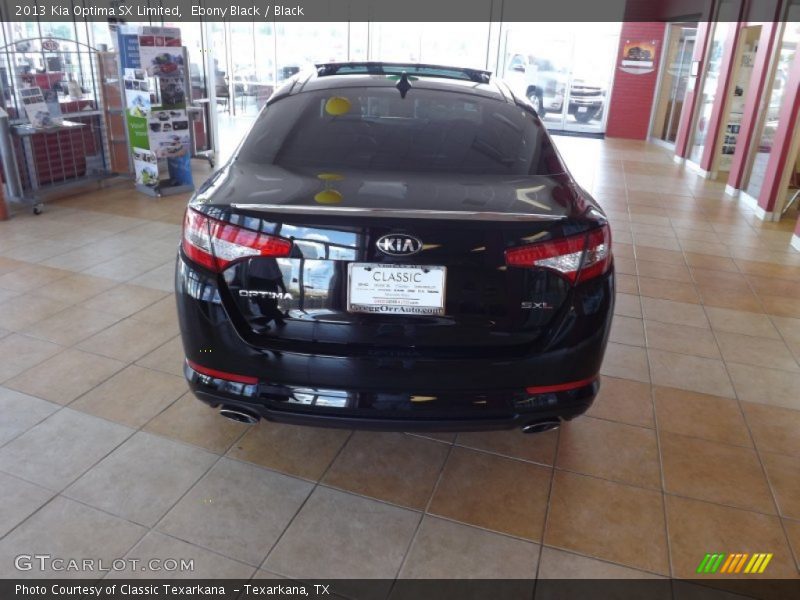 Ebony Black / Black 2013 Kia Optima SX Limited