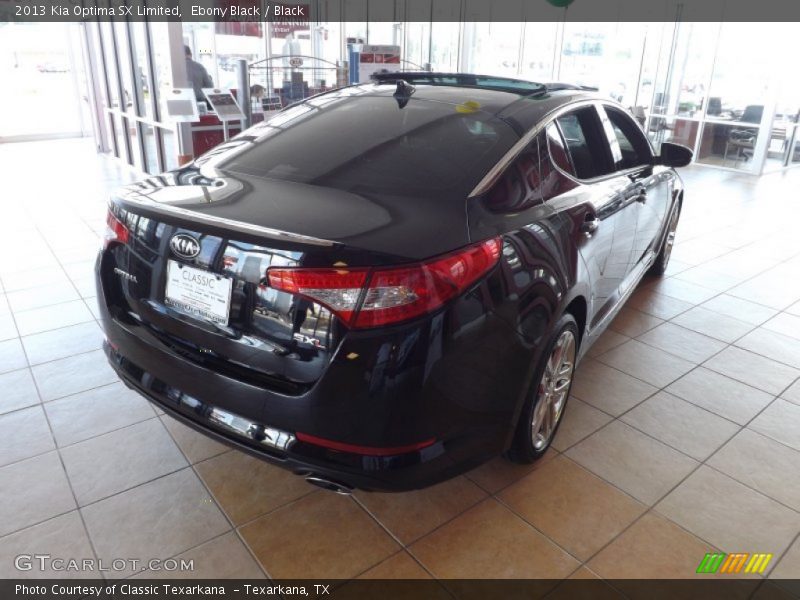 Ebony Black / Black 2013 Kia Optima SX Limited