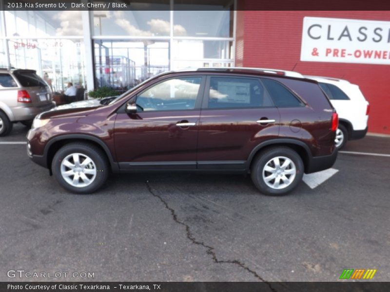 Dark Cherry / Black 2013 Kia Sorento LX