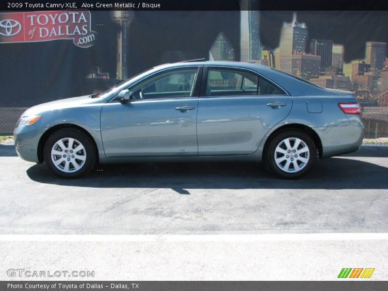 Aloe Green Metallic / Bisque 2009 Toyota Camry XLE
