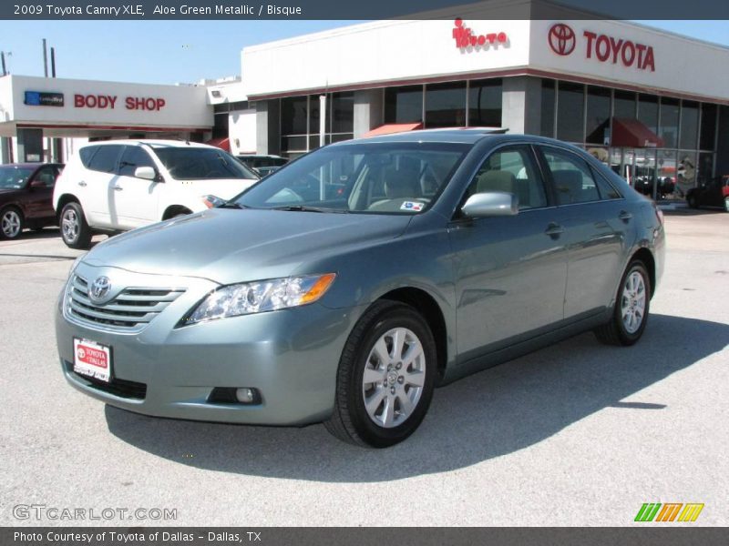 Aloe Green Metallic / Bisque 2009 Toyota Camry XLE