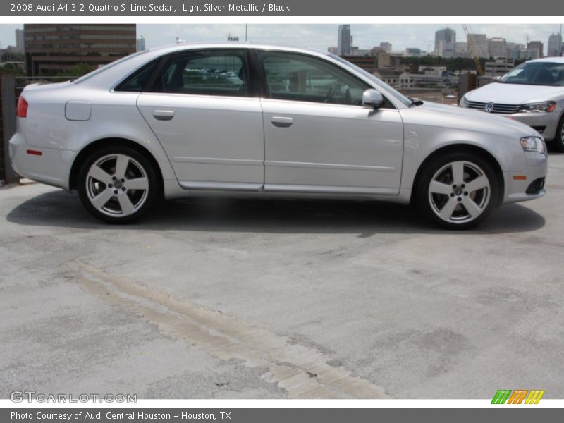 Light Silver Metallic / Black 2008 Audi A4 3.2 Quattro S-Line Sedan