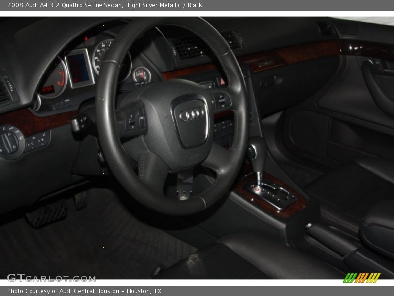 Light Silver Metallic / Black 2008 Audi A4 3.2 Quattro S-Line Sedan