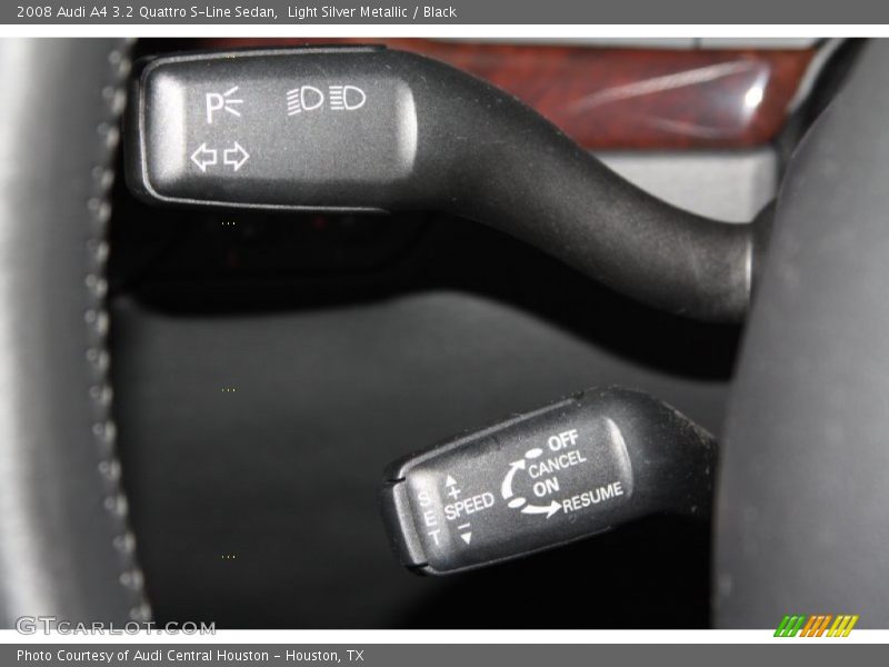 Light Silver Metallic / Black 2008 Audi A4 3.2 Quattro S-Line Sedan