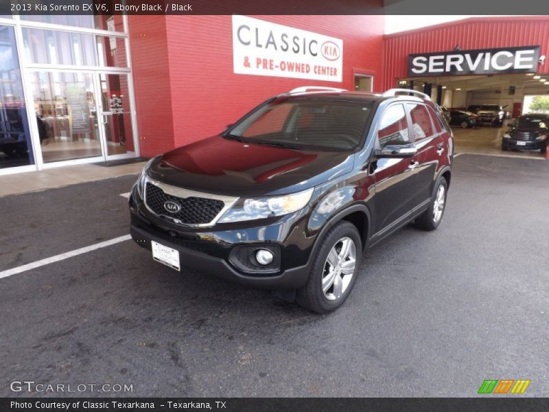 Ebony Black / Black 2013 Kia Sorento EX V6