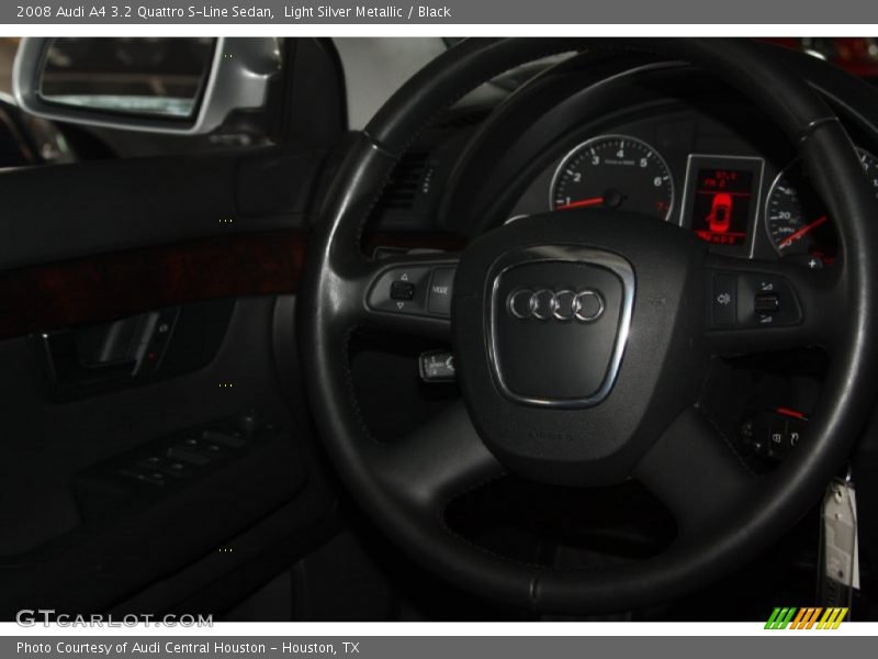 Light Silver Metallic / Black 2008 Audi A4 3.2 Quattro S-Line Sedan