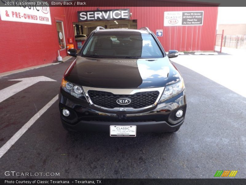 Ebony Black / Black 2013 Kia Sorento EX V6