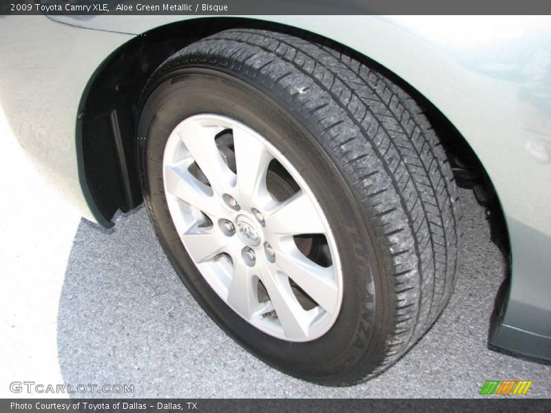 Aloe Green Metallic / Bisque 2009 Toyota Camry XLE