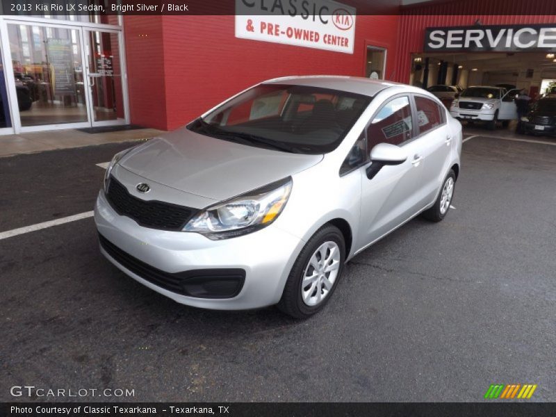 Bright Silver / Black 2013 Kia Rio LX Sedan