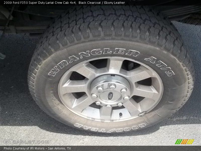 Black Clearcoat / Ebony Leather 2009 Ford F350 Super Duty Lariat Crew Cab 4x4