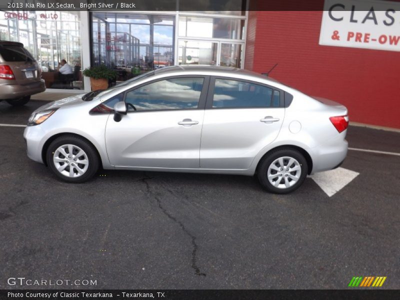 Bright Silver / Black 2013 Kia Rio LX Sedan