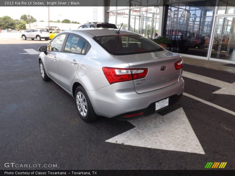 Bright Silver / Black 2013 Kia Rio LX Sedan