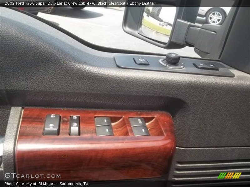 Black Clearcoat / Ebony Leather 2009 Ford F350 Super Duty Lariat Crew Cab 4x4