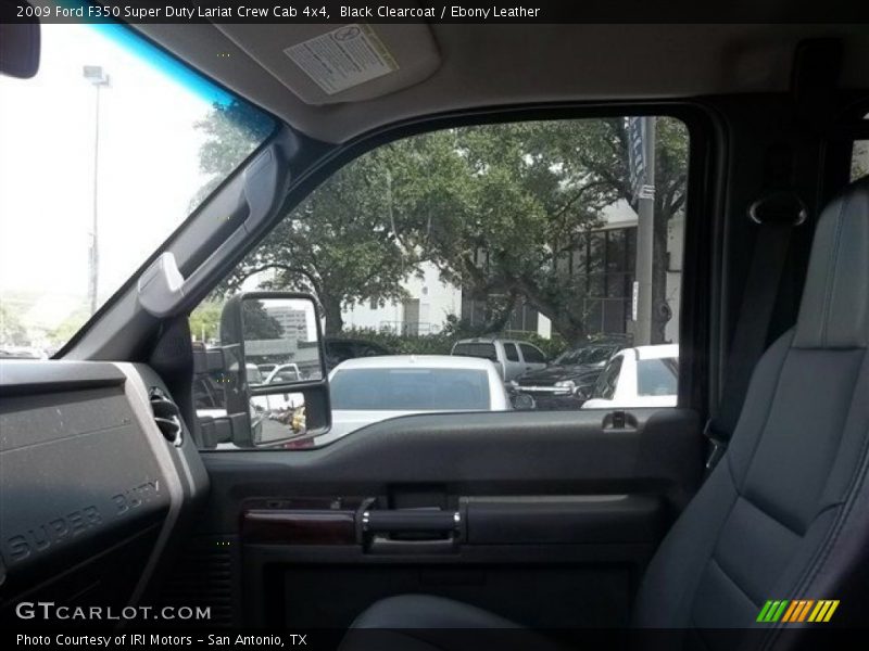 Black Clearcoat / Ebony Leather 2009 Ford F350 Super Duty Lariat Crew Cab 4x4