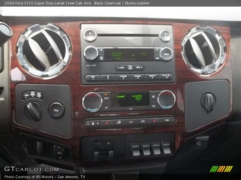 Black Clearcoat / Ebony Leather 2009 Ford F350 Super Duty Lariat Crew Cab 4x4