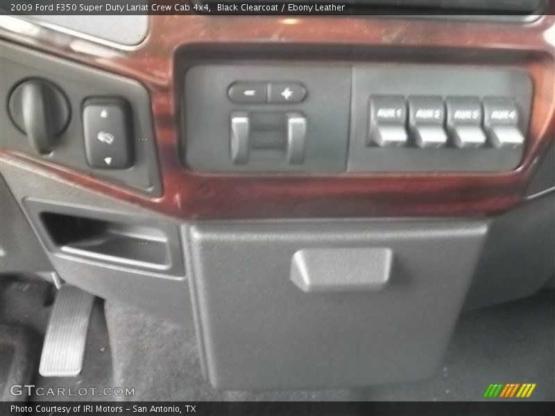 Black Clearcoat / Ebony Leather 2009 Ford F350 Super Duty Lariat Crew Cab 4x4