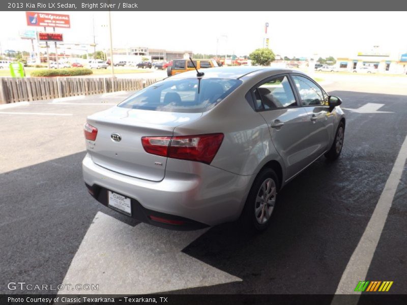 Bright Silver / Black 2013 Kia Rio LX Sedan