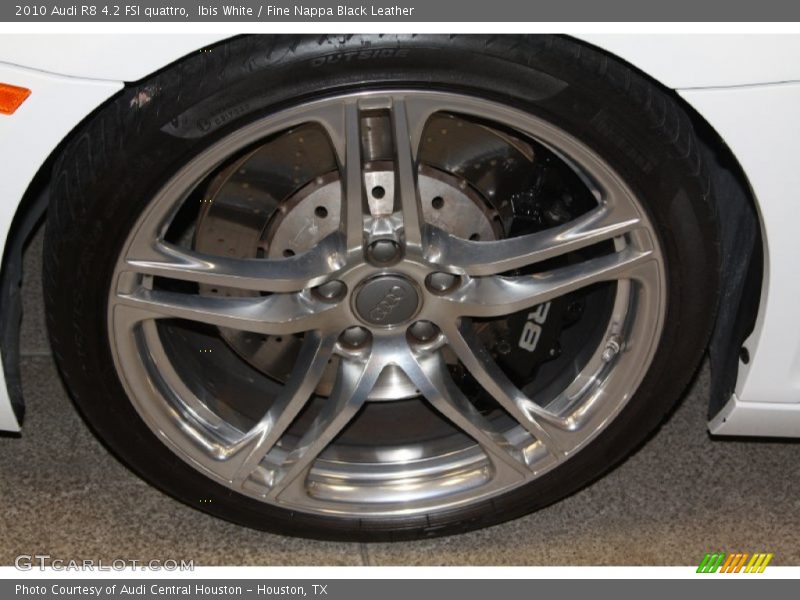 Ibis White / Fine Nappa Black Leather 2010 Audi R8 4.2 FSI quattro