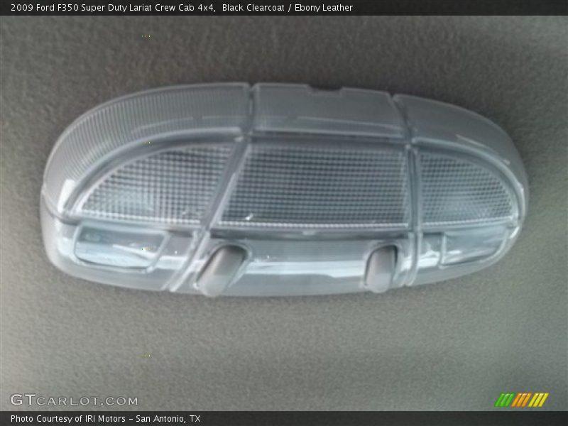 Black Clearcoat / Ebony Leather 2009 Ford F350 Super Duty Lariat Crew Cab 4x4