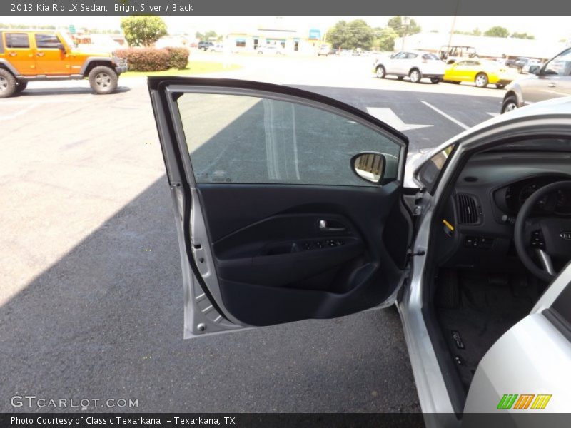 Bright Silver / Black 2013 Kia Rio LX Sedan