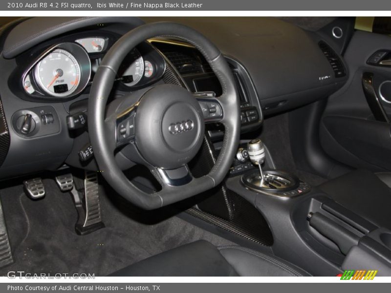 Ibis White / Fine Nappa Black Leather 2010 Audi R8 4.2 FSI quattro
